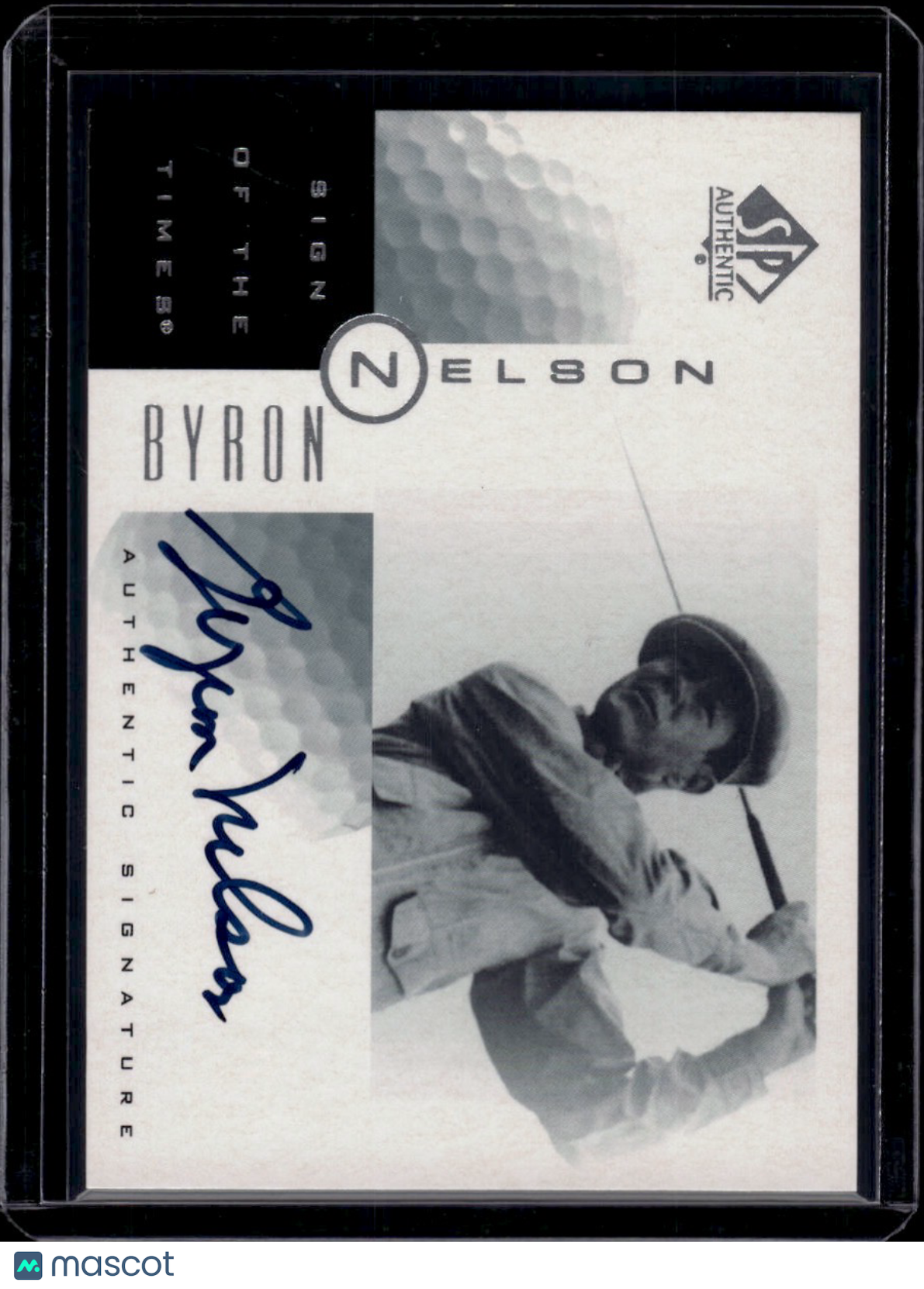2001 Upper Deck SP Authentic Sign of the Times Byron Nelson Authentic Signature