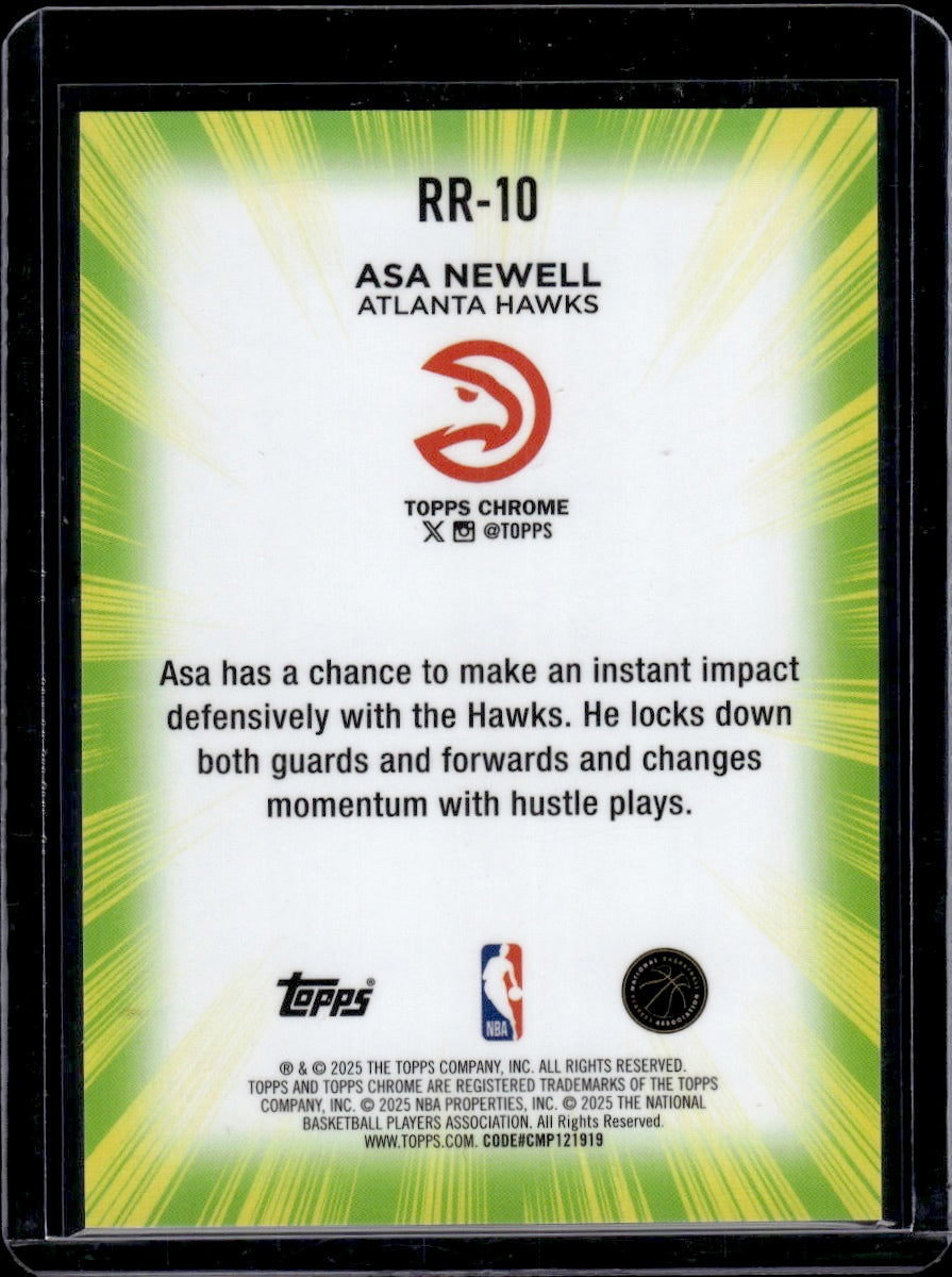 2025 Topps Chrome Asa Newell RC