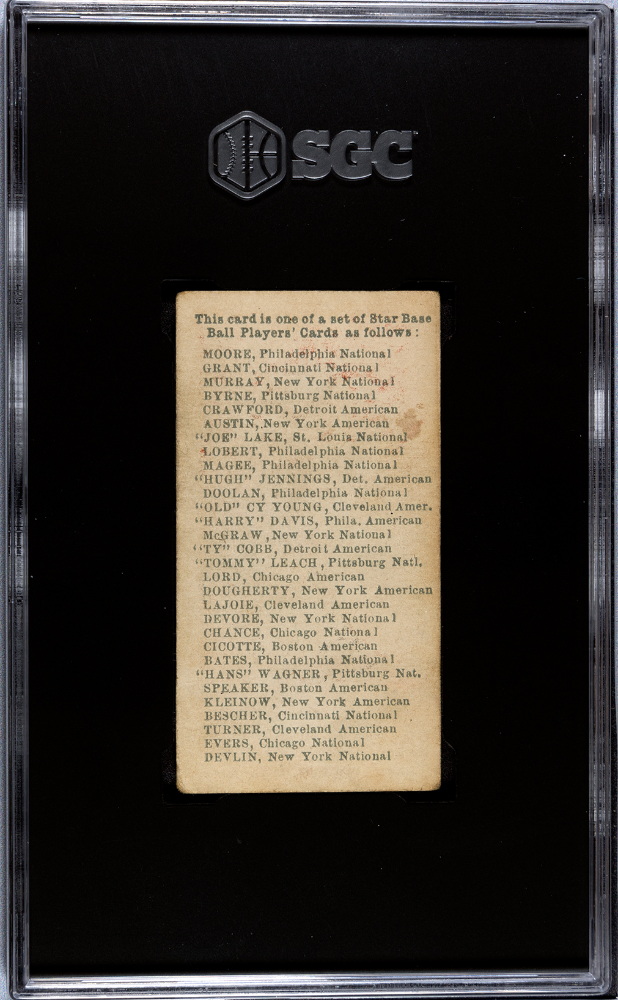 1911 George Close Candy Co. (E94) Hans Wagner SGC 3