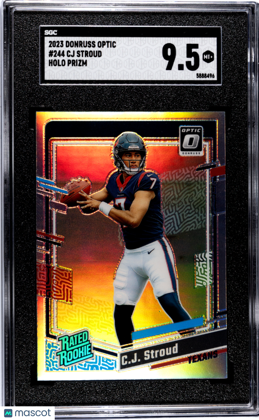 2023 Donruss Optic CJ Stroud Holo Prizm SGC 9.5