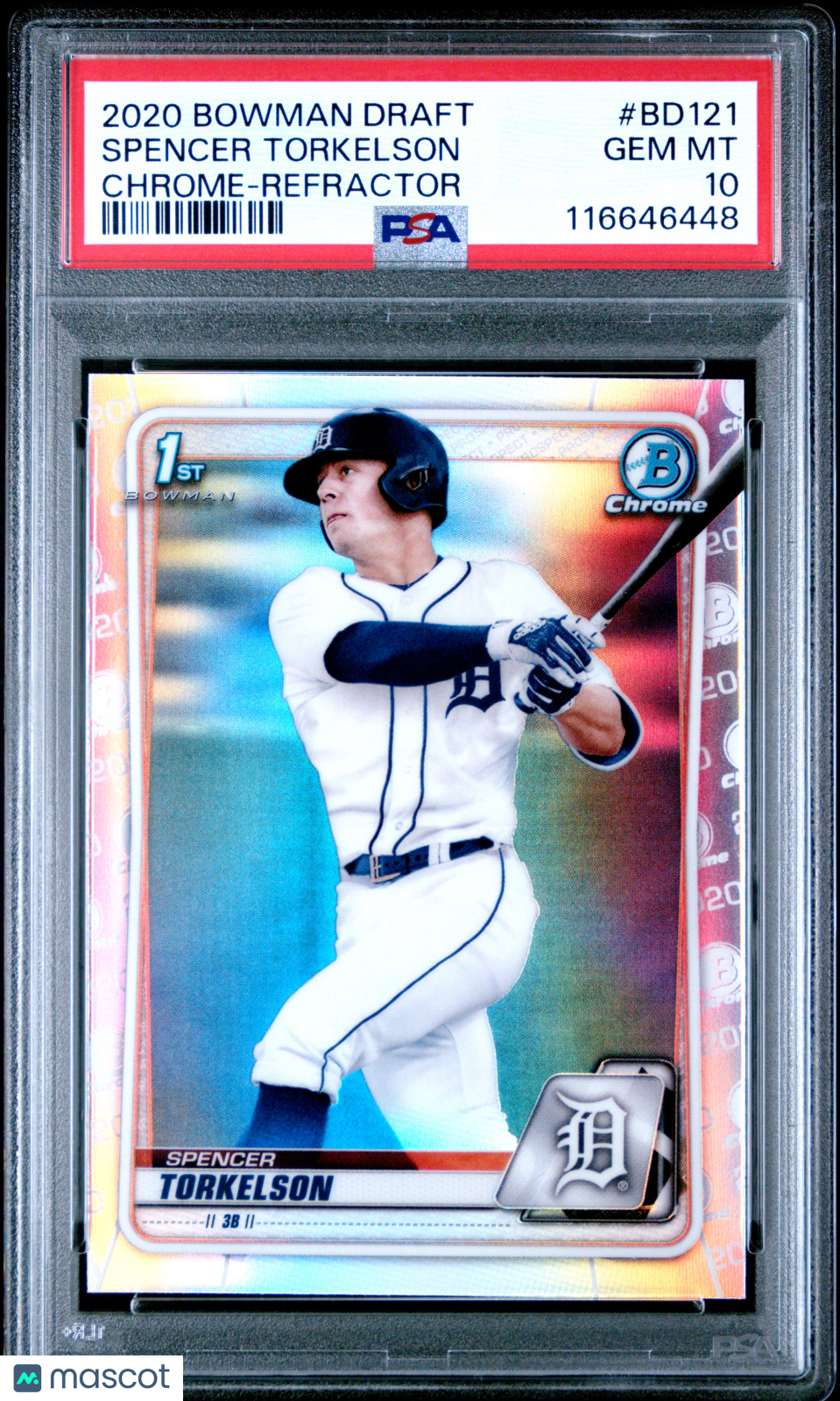 2020 Bowman Draft Spencer Torkelson Chrome Refractor PSA 10