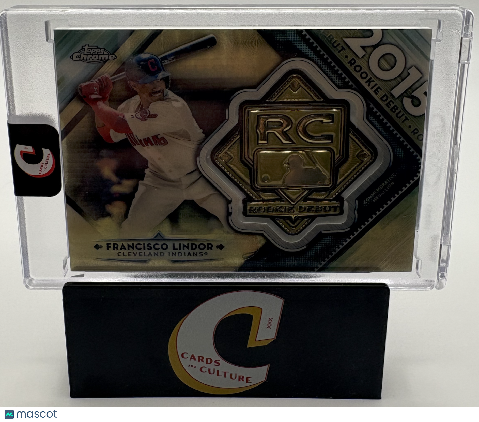 2018 Topps Chrome Rookie Debut Medallion Francisco Lindor 1/1 Medallion