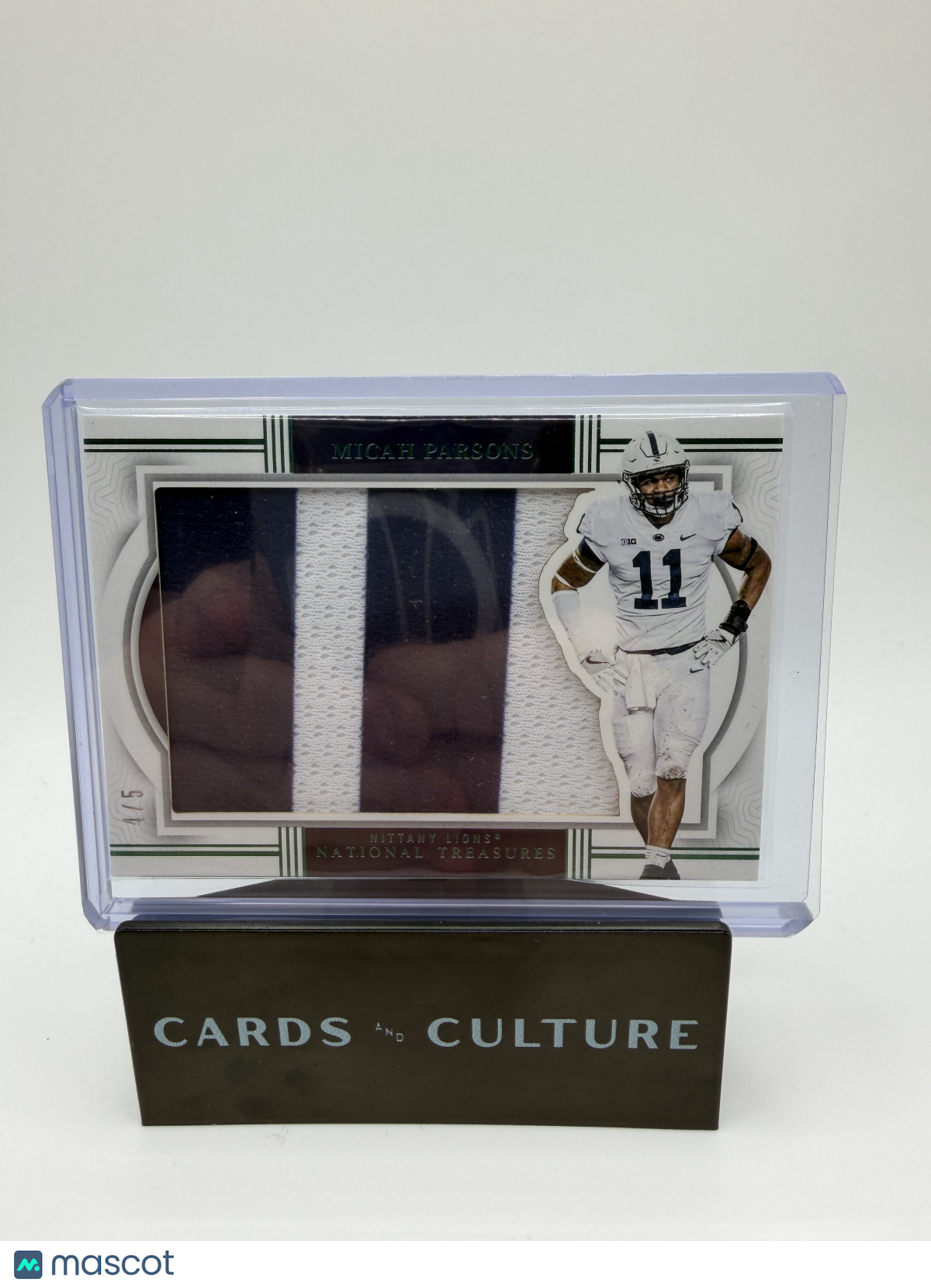 2024 Panini National Treasures Collegiate Micah Parsons Patch 4/5