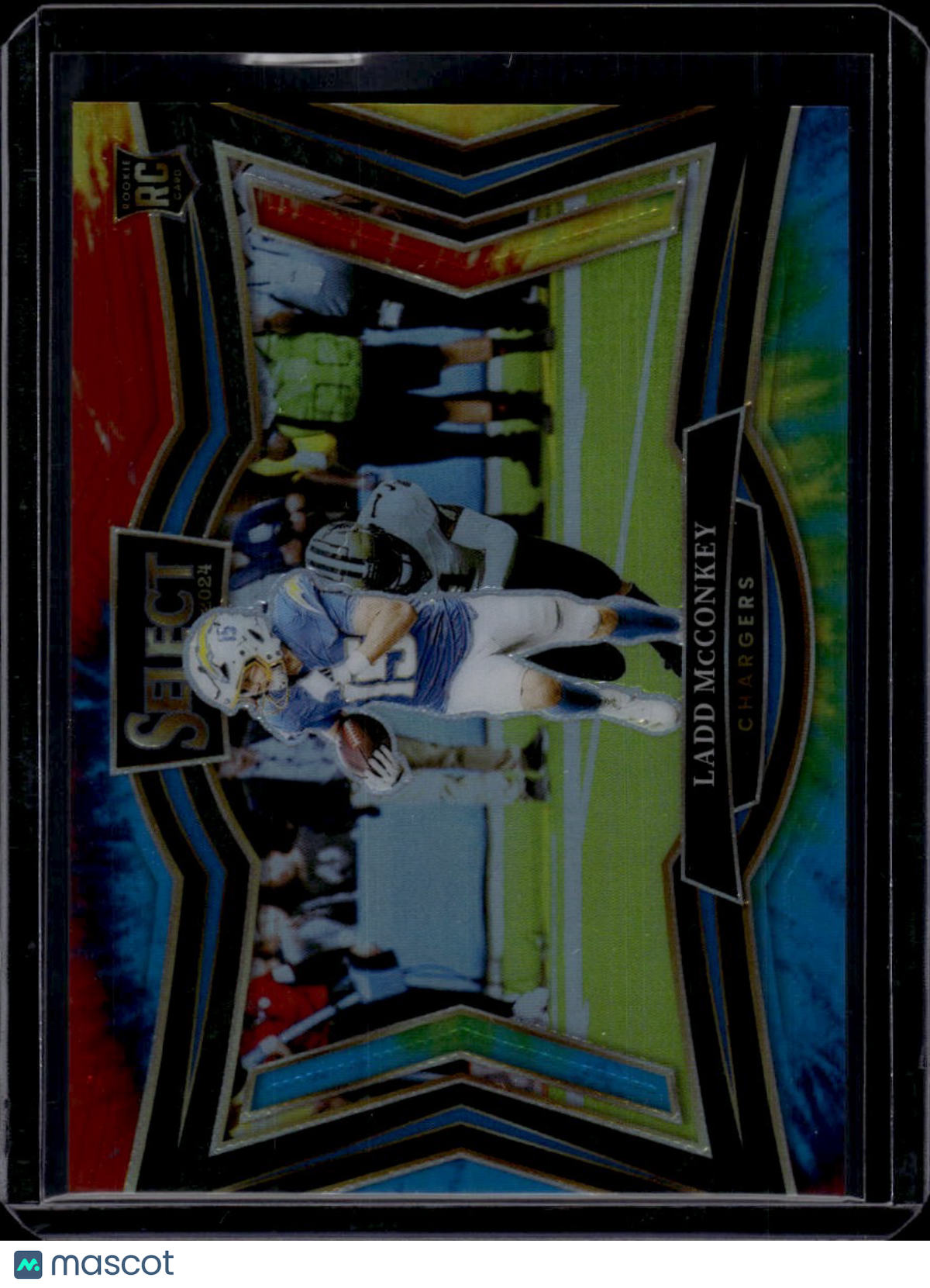 2025 Panini Select Football Field Level Ladd McConkey Tie-Dye /25 RC