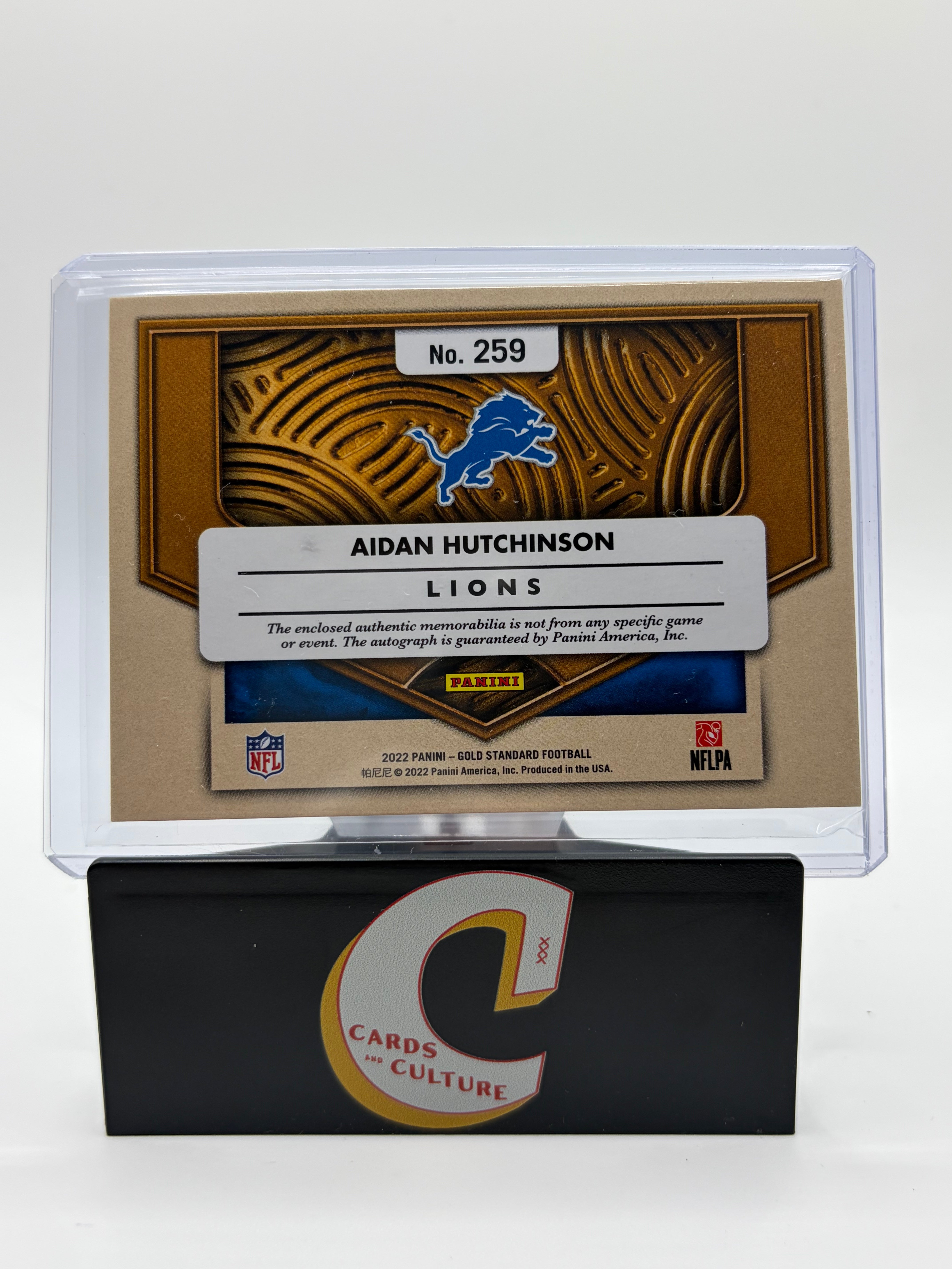 2022 Panini Gold Standard Aidan Hutchinson Dual Patch RPA /149