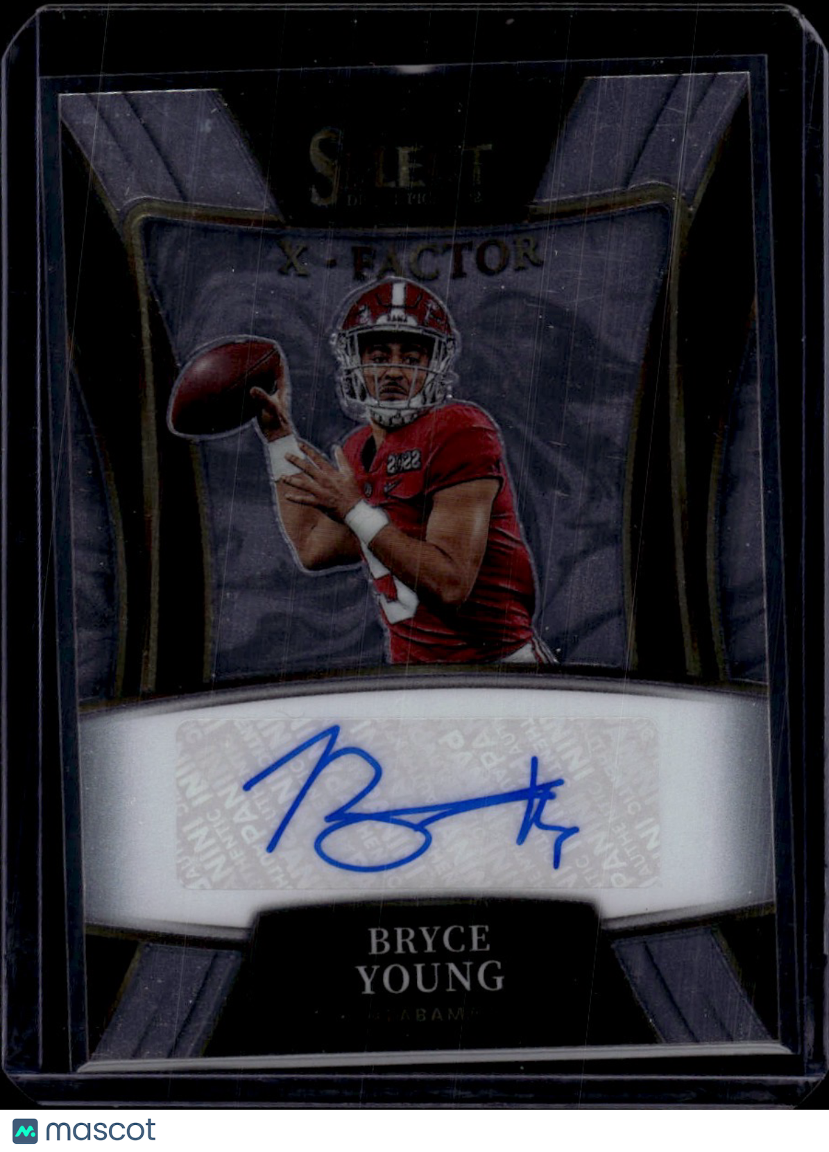 2022 Panini Select Draft Picks X-Factor Bryce Young Auto