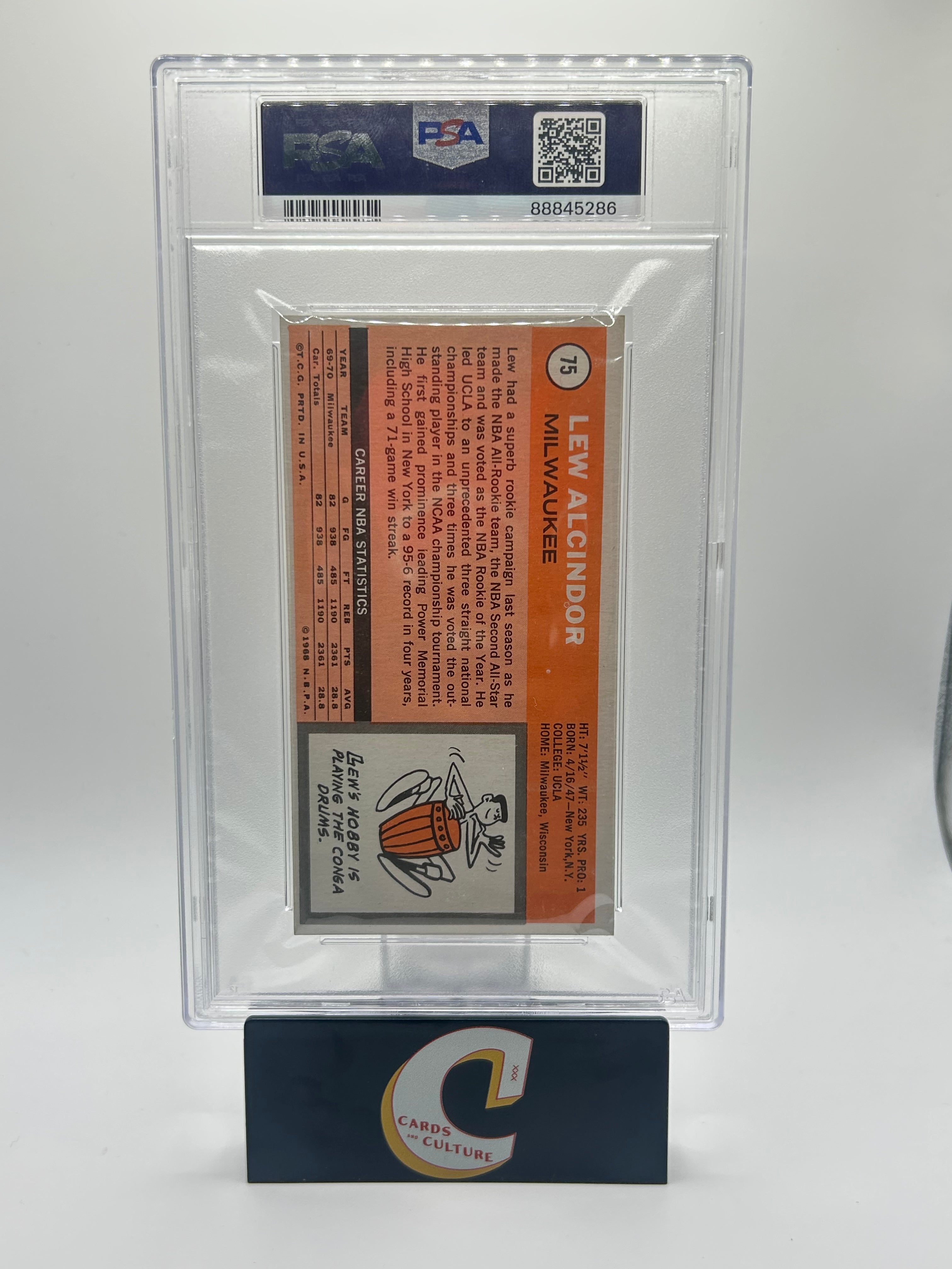 1970 Topps Lew Alcindor PSA 7