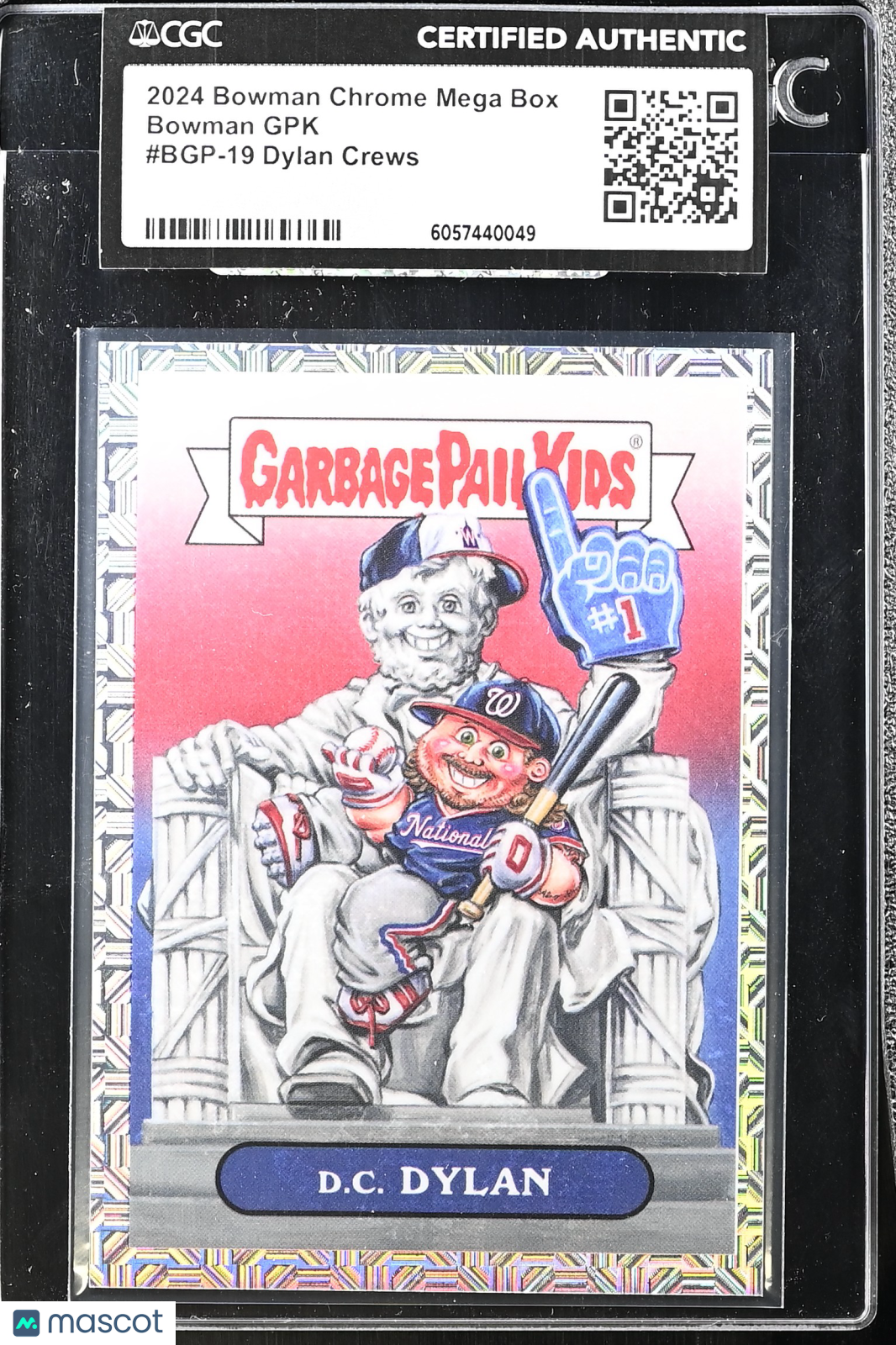 2024 Bowman Chrome Mega Box Dylan Crews Garbage Pail Kids CGC Authentic