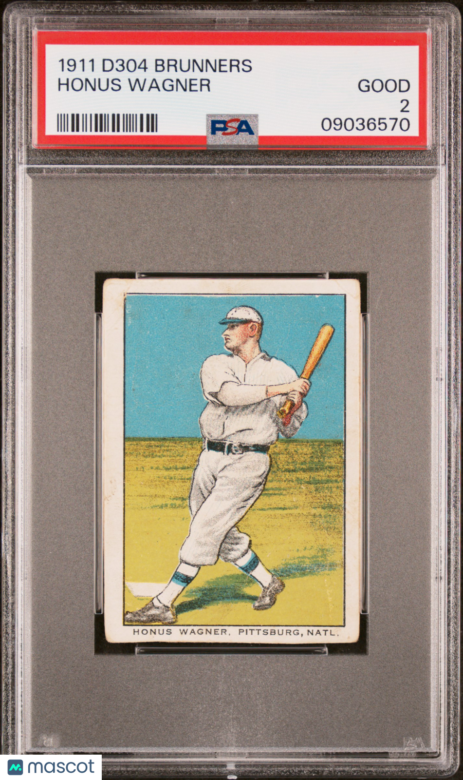 1911 D304 General Baking Co. Honus Wagner PSA 2